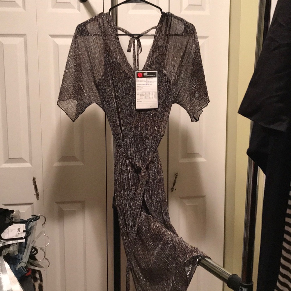 River Island Shiny Animal Print Dress